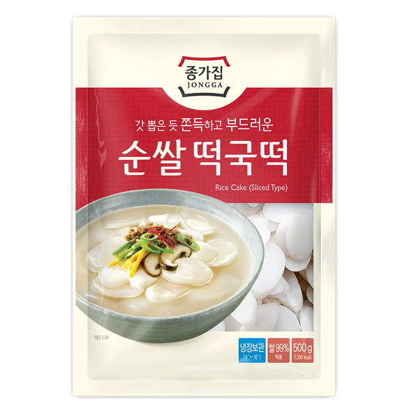 JONGGA TTEOK (RICE CAKE) FOR SOUP 500G