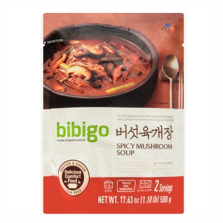 CJ BIBIGO SPICY MUSHROOM SOUP 500G