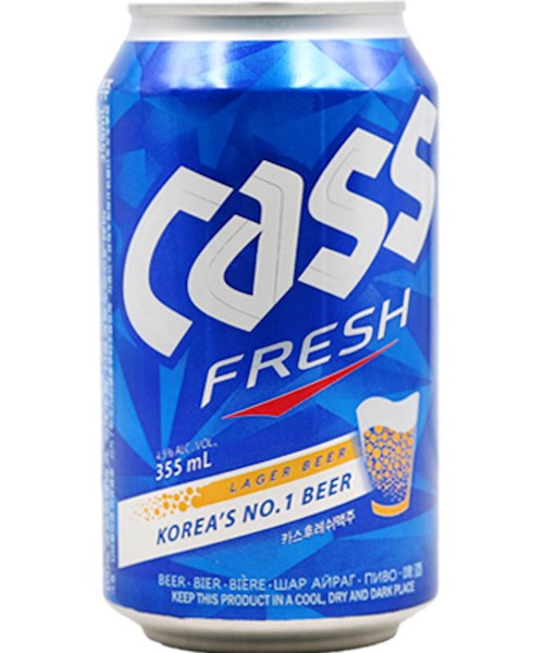 CASS BEER CAN 355ML