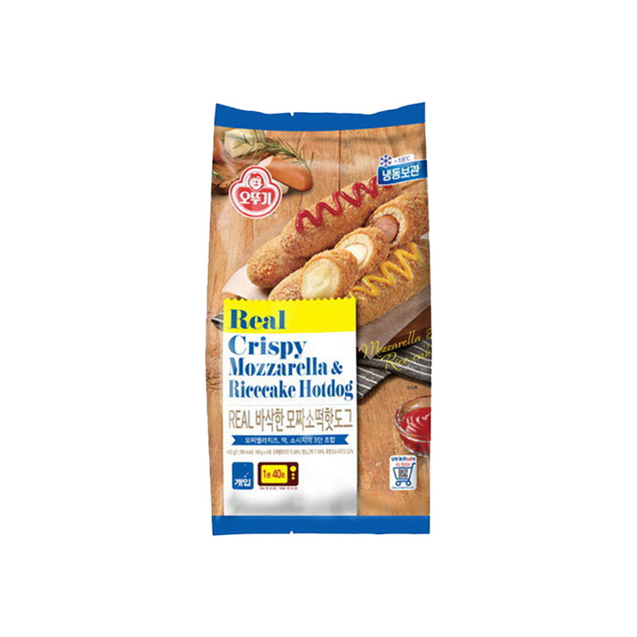 OTTOGI REAL CRISPY MOZZARELLA & RICECAKE HOTDOG 500G